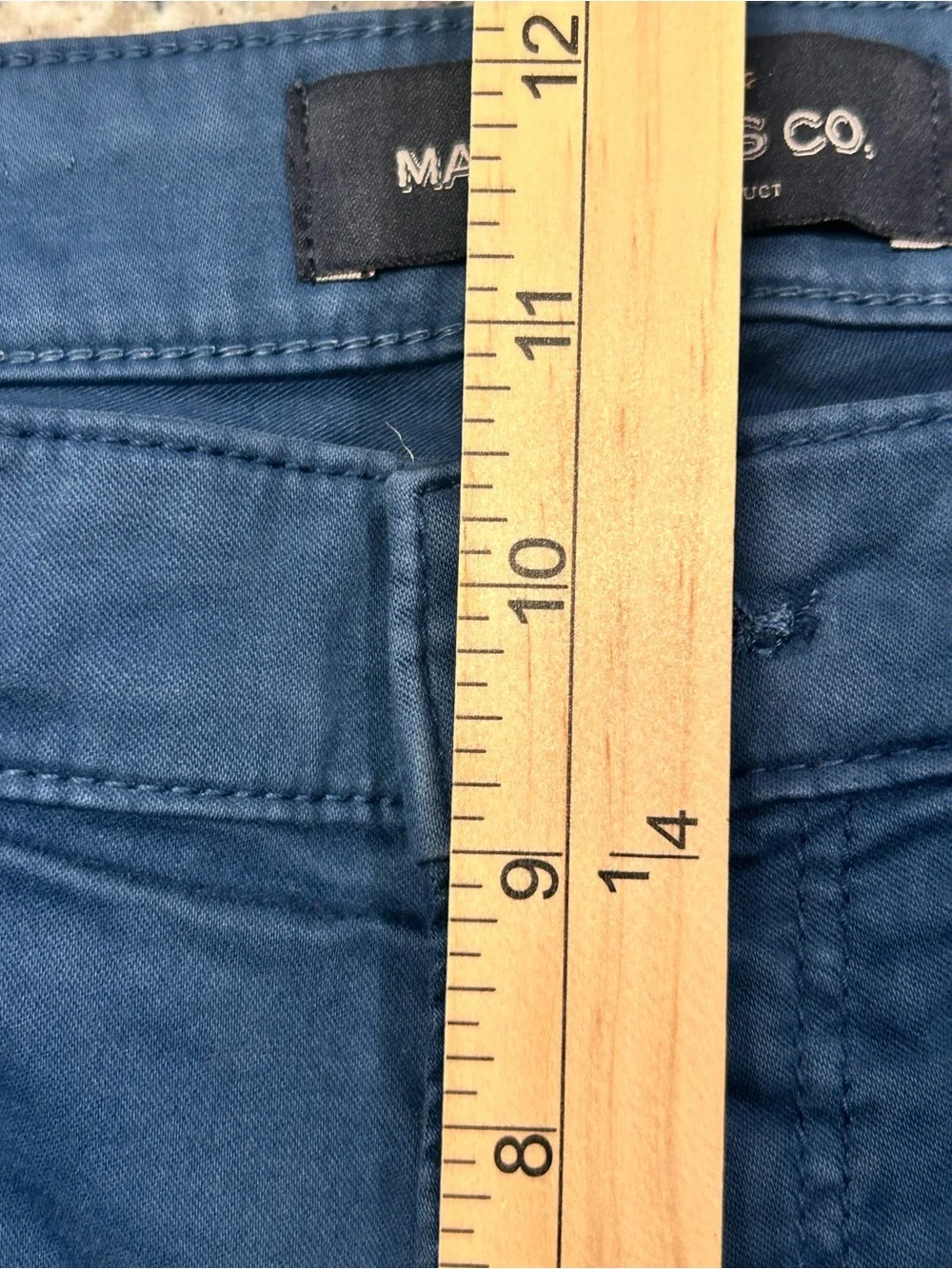 Mavi Zach Straight Leg Men's Slate Blue Pants 34/36 Stretch Twill Jeans Casual